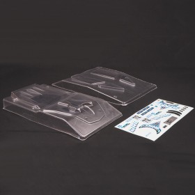 FTX DR8 Clear Bodyshell and Blue Decal